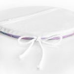 - RealHomes Yuvarlak Fermuarlı Minder - Realhomes  Toz Mavisi Zeminli Tropik Yapraklı Özel Tasarım Modern Yuvarlak Fermuarlı Sandalye Minderi Realhomes