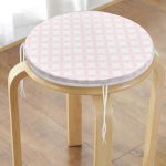 - RealHomes Yuvarlak Fermuarlı Minder - Realhomes  Pembe Dairesel Geometrik Dijital Baskılı Yuvarlak Fermuarlı Sandalye Minderi Realhomes