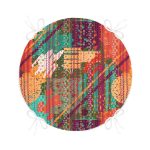 - RealHomes Yuvarlak Fermuarlı Minder - Realhomes  Halı Desenli Yuvarlak Fermuarlı Sandalye Minderi Realhomes