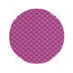 - RealHomes Yuvarlak Fermuarlı Minder - Realhomes Mor Geometrik Pul Desenli Dijital Baskılı Yuvarlak Fermuarlı Sandalye Minderi Realhomes