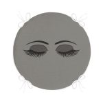 Modern Kirpik Dijital Baskılı Yuvarlak Fermuarlı Sandalye Minderi Realhomes