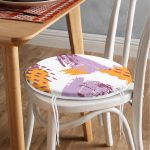 - RealHomes Yuvarlak Fermuarlı Minder - Realhomes Realhomes Soyut Tarazda Pastel Renkli Dijital Baskılı Özel Renkli Yuvarlak Fermuarlı Sandalye Minderi Realhomes