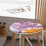 - RealHomes Yuvarlak Fermuarlı Minder - Realhomes Renkli Soyut Özel Tasarımlı Dijital Baskılı Yuvarlak Fermuarlı Sandalye Minderi Realhomes