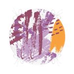 - RealHomes Yuvarlak Fermuarlı Minder - Realhomes Renkli Soyut Özel Tasarımlı Dijital Baskılı Yuvarlak Fermuarlı Sandalye Minderi Realhomes