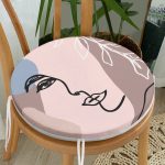 Realhomes Bohemian Özel Tasarım Yuvarlak Fermuarlı Sandalye Minderi Realhomes