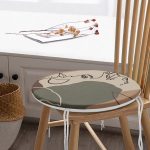 Realhomes Bohemian Özel Tasarım Yuvarlak Fermuarlı Sandalye Minderi Realhomes