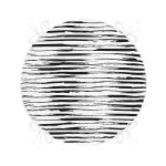 Siyah Beyaz Modern Çizgili Yuvarlak Fermuarlı Sandalye Minderi Realhomes