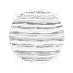 - RealHomes Yuvarlak Fermuarlı Minder - Realhomes Modern Siyah Beyaz Çizgi Motifli Yuvarlak Fermuarlı Sandalye Minderi Realhomes