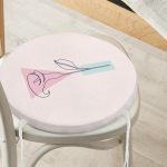 - RealHomes Yuvarlak Fermuarlı Minder - Realhomes Pembe Zeminde Gül Motifli Bohemian Yuvarlak Fermuarlı Sandalye Minderi Realhomes