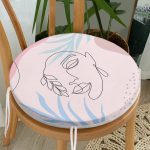 Realhomes Bohemian Özel Tasarım Yuvarlak Fermuarlı Sandalye Minderi Realhomes