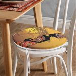 Gün Batımında Ağaç Zeminli Afrika Kadın Motifli Yuvarlak Fermuarlı Sandalye Minderi Realhomes