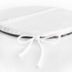 - RealHomes Yuvarlak Fermuarlı Minder - Realhomes  Gri Zemin Desenli Siyahi Kadın Motifli Yuvarlak Fermuarlı Sandalye Minderi Realhomes