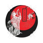 - RealHomes Yuvarlak Fermuarlı Minder - Realhomes  Beyaz Dal Desenli Çift Yelpazeli Japan Kadın Modern Yuvarlak Fermuarlı Sandalye Minderi Realhomes