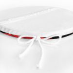 - RealHomes Yuvarlak Fermuarlı Minder - Realhomes  Beyaz Dal Desenli Çift Yelpazeli Japan Kadın Modern Yuvarlak Fermuarlı Sandalye Minderi Realhomes