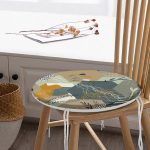 Geometrik Şekilli Bohemian Özel Tasarımlı Modern Yuvarlak Fermuarlı Sandalye Minderi Realhomes