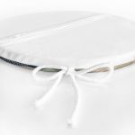 Pembe Zeminli Çiçek Detaylı Özel Tasarım Yuvarlak Fermuarlı Sandalye Minderi Realhomes