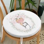 - RealHomes Yuvarlak Fermuarlı Minder - Realhomes Fashion Girl Dijital Baskılı Modern Yuvarlak Fermuarlı Sandalye Minderi Realhomes