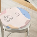 - RealHomes Yuvarlak Fermuarlı Minder - Realhomes Realhomes Gül Desenli Bohemian Özel Tasarım Yuvarlak Fermuarlı Sandalye Minderi Realhomes