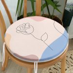 - RealHomes Yuvarlak Fermuarlı Minder - Realhomes Realhomes Gül Desenli Bohemian Özel Tasarım Yuvarlak Fermuarlı Sandalye Minderi Realhomes