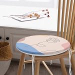 - RealHomes Yuvarlak Fermuarlı Minder - Realhomes Realhomes Gül Desenli Bohemian Özel Tasarım Yuvarlak Fermuarlı Sandalye Minderi Realhomes