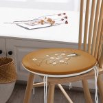 Geleneksel Japon Kadın Figürü Dijital Baskılı Özel Tasarım Modern Yuvarlak Fermuarlı Sandalye Minderi Realhomes