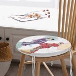 - RealHomes Yuvarlak Fermuarlı Minder - Realhomes Geleneksel Kıyafetli Japon Kadın Figürü Dijital Baskılı Özel Tasarım Modern Yuvarlak Fermuarlı Sandalye Minderi Realhomes