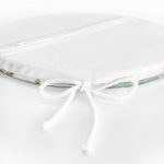 - RealHomes Yuvarlak Fermuarlı Minder - Realhomes Kafes Ve Kuş Motifli Gold Modern Motifler Dijital Baskılı Modern Yuvarlak Fermuarlı Sandalye Minderi Realhomes