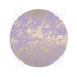 Mor Renkli Gradyan Desenli Dijital Baskılı Modern Yuvarlak Fermuarlı Sandalye Minderi Realhomes