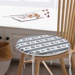 - RealHomes Yuvarlak Fermuarlı Minder - Realhomes Lacivert Denizci Motifleri Dijital Baskılı Yuvarlak Fermuarlı Sandalye Minderi Realhomes