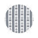 - RealHomes Yuvarlak Fermuarlı Minder - Realhomes Lacivert Denizci Motifleri Dijital Baskılı Yuvarlak Fermuarlı Sandalye Minderi Realhomes