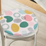 - RealHomes Yuvarlak Fermuarlı Minder - Realhomes  Sanatsal Modern Tasarımlı Dijital Baskılı Modern Yuvarlak Fermuarlı Sandalye Minderi Realhomes