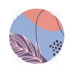 - RealHomes Yuvarlak Fermuarlı Minder - Realhomes Soyut Renkli Zeminde Bohem Çiçek Motifli Dijital Baskılı Modern Yuvarlak Fermuarlı Sandalye Minderi Realhomes