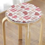 - RealHomes Yuvarlak Fermuarlı Minder - Realhomes Renkli Bohem Zeminli Kare Çizgiler Dijital Baskılı Modern Yuvarlak Fermuarlı Sandalye Minderi Realhomes