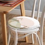 Realhomes Natura Boho Doğa Tasarımlı Dijital Baskılı Modern Yuvarlak Fermuarlı Sandalye Minderi Realhomes