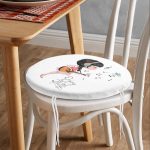 Fashion Pop Art Tasarımlı Dijital Baskılı Modern Yuvarlak Fermuarlı Sandalye Minderi Realhomes