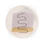 Renkli Onedraw Çizimli Dijital Baskılı Modern Yuvarlak Fermuarlı Sandalye Minderi Realhomes