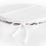 - RealHomes Yuvarlak Fermuarlı Minder - Realhomes Bordo Lacivert Renkli Çapa Dümen Temalı Dijital Baskılı Modern Yuvarlak Fermuarlı Sandalye Minderi Realhomes