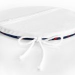 - RealHomes Yuvarlak Fermuarlı Minder - Realhomes  Lacivert Zeminli Renkli Yunus Desenli Dijital Baskılı Modern Yuvarlak Fermuarlı Sandalye Minderi Realhomes