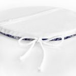 - RealHomes Yuvarlak Fermuarlı Minder - Realhomes  Lacivert Zeminli Beyaz Kar tanesi Desenli Dijital Baskılı Modern Yuvarlak Fermuarlı Sandalye Minderi Realhomes