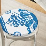 - RealHomes Yuvarlak Fermuarlı Minder - Realhomes Gold Zemin Üzerinde Siyah Zikzak Çizimli Dijital Baskılı Modern Yuvarlak Fermuarlı Sandalye Minderi Realhomes