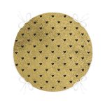 - RealHomes Yuvarlak Fermuarlı Minder - Realhomes  Gold Zeminde Beyaz Ok Motifli Dijital Baskılı Modern Yuvarlak Fermuarlı Sandalye Minderi Realhomes