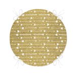 - RealHomes Yuvarlak Fermuarlı Minder - Realhomes Gold Zeminde Ok Çizimli Dijital Baskılı Modern Yuvarlak Fermuarlı Sandalye Minderi Realhomes