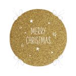 - RealHomes Yuvarlak Fermuarlı Minder - Realhomes  Gold Zeminde Merry Christmas Yazılı Dijital Baskılı Modern Yuvarlak Fermuarlı Sandalye Minderi Realhomes