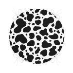 - RealHomes Yuvarlak Fermuarlı Minder - Realhomes  Beyaz Zemin Üzerinde Siyah Puantiye Desenli Dijital Baskılı Modern Yuvarlak Fermuarlı Sandalye Minderi Realhomes