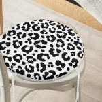 - RealHomes Yuvarlak Fermuarlı Minder - Realhomes  Renkli Zemin Üzerinde Onedraw Çizimli Dijital Baskılı Modern Yuvarlak Fermuarlı Sandalye Minderi Realhomes