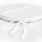 - RealHomes Yuvarlak Fermuarlı Minder - Realhomes Renkli Zemin Üzerinde Üçgen Desenli Dijital Baskılı Modern Yuvarlak Fermuarlı Sandalye Minderi Realhomes