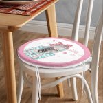 - RealHomes Yuvarlak Fermuarlı Minder - Realhomes Fashion Girl Dijital Baskılı Modern Yuvarlak Fermuarlı Sandalye Minderi Realhomes