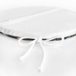 Siyah Zemin Üzerinde Renkli Çiçek Desenli Dijital Baskılı Modern Yuvarlak Fermuarlı Sandalye Minderi Realhomes