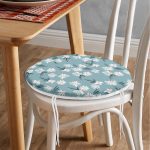 - RealHomes Yuvarlak Fermuarlı Minder - Realhomes Renkli Zemin Üzerinde Renkli Papatya Desenli Dijital Baskılı Modern Yuvarlak Fermuarlı Sandalye Minderi Realhomes