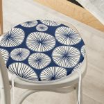 - RealHomes Yuvarlak Fermuarlı Minder - Realhomes Renkli Zemin Üzerinde Onedraw Çizimli Limon Dijital Baskılı Modern Yuvarlak Fermuarlı Sandalye Minderi Realhomes